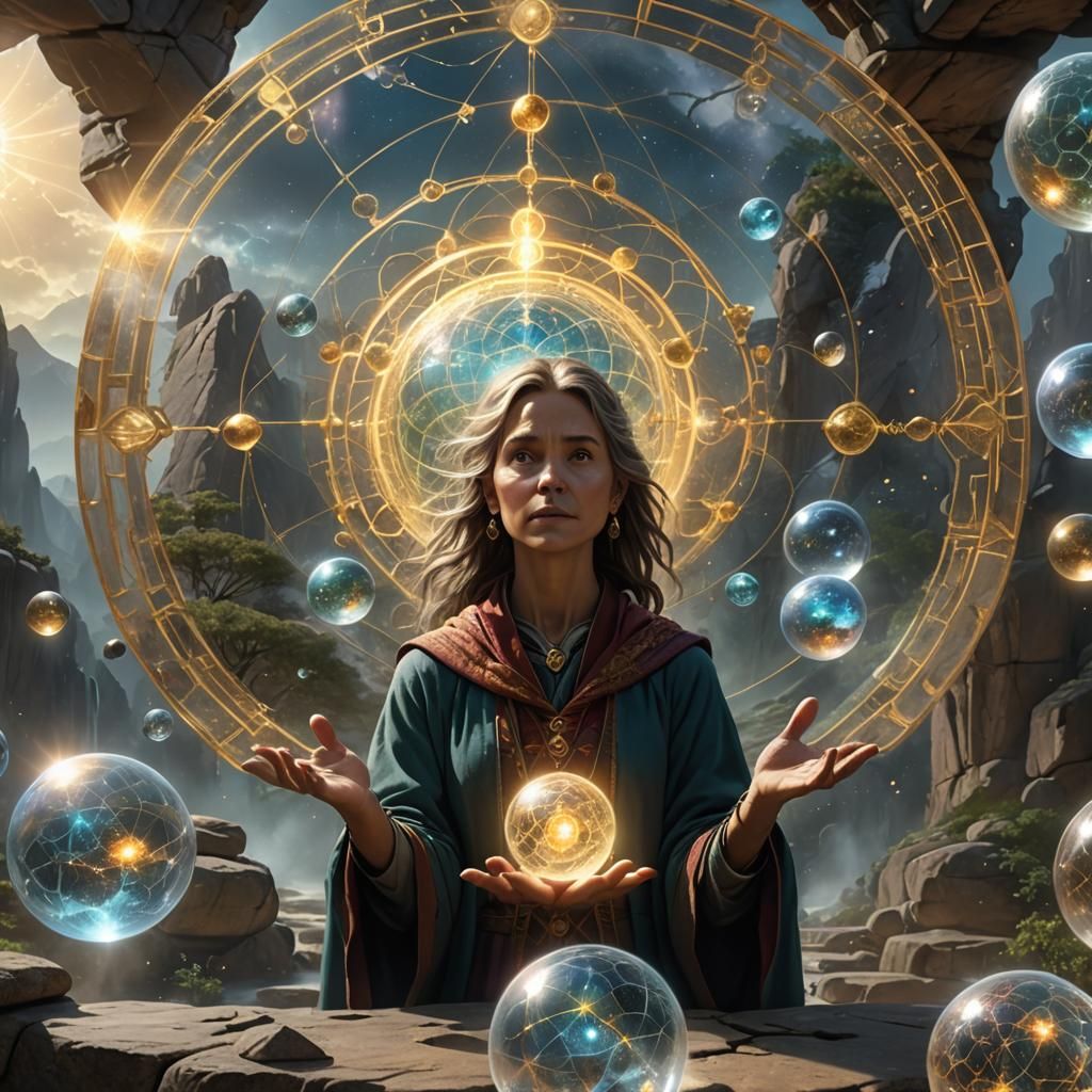 Light Mage Transformation with Sacred Geometry