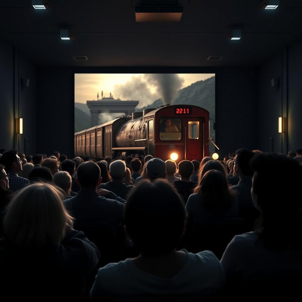 Terrified Audience and the Emerging Train