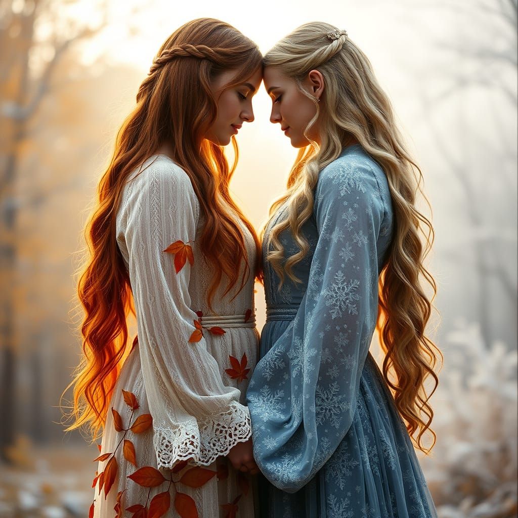 Sisters in Harmony: Autumn and Winter Unite