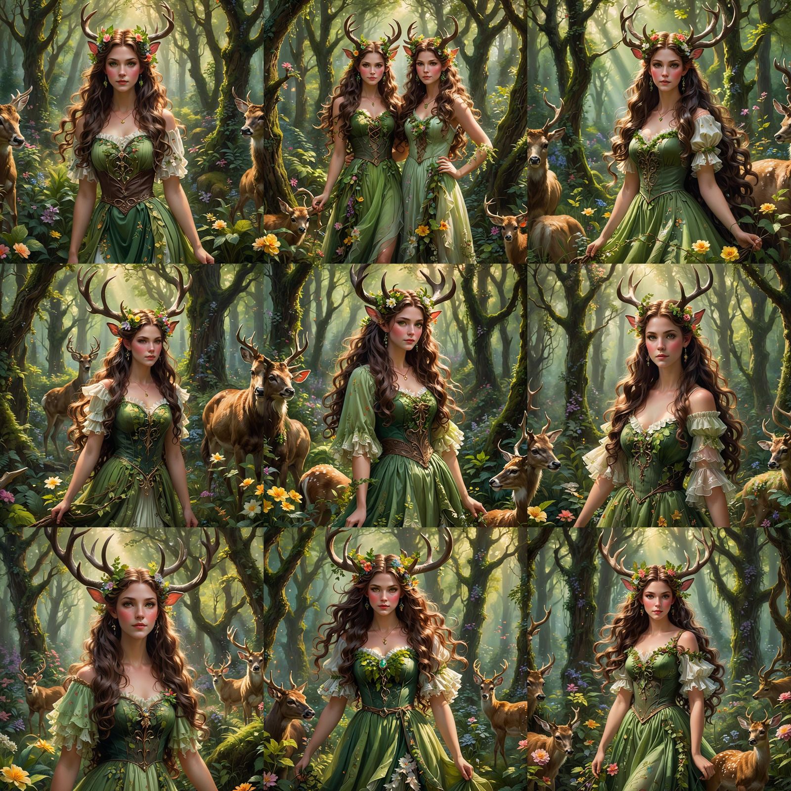 Enchanting Satyr Portrait in Lush Forest