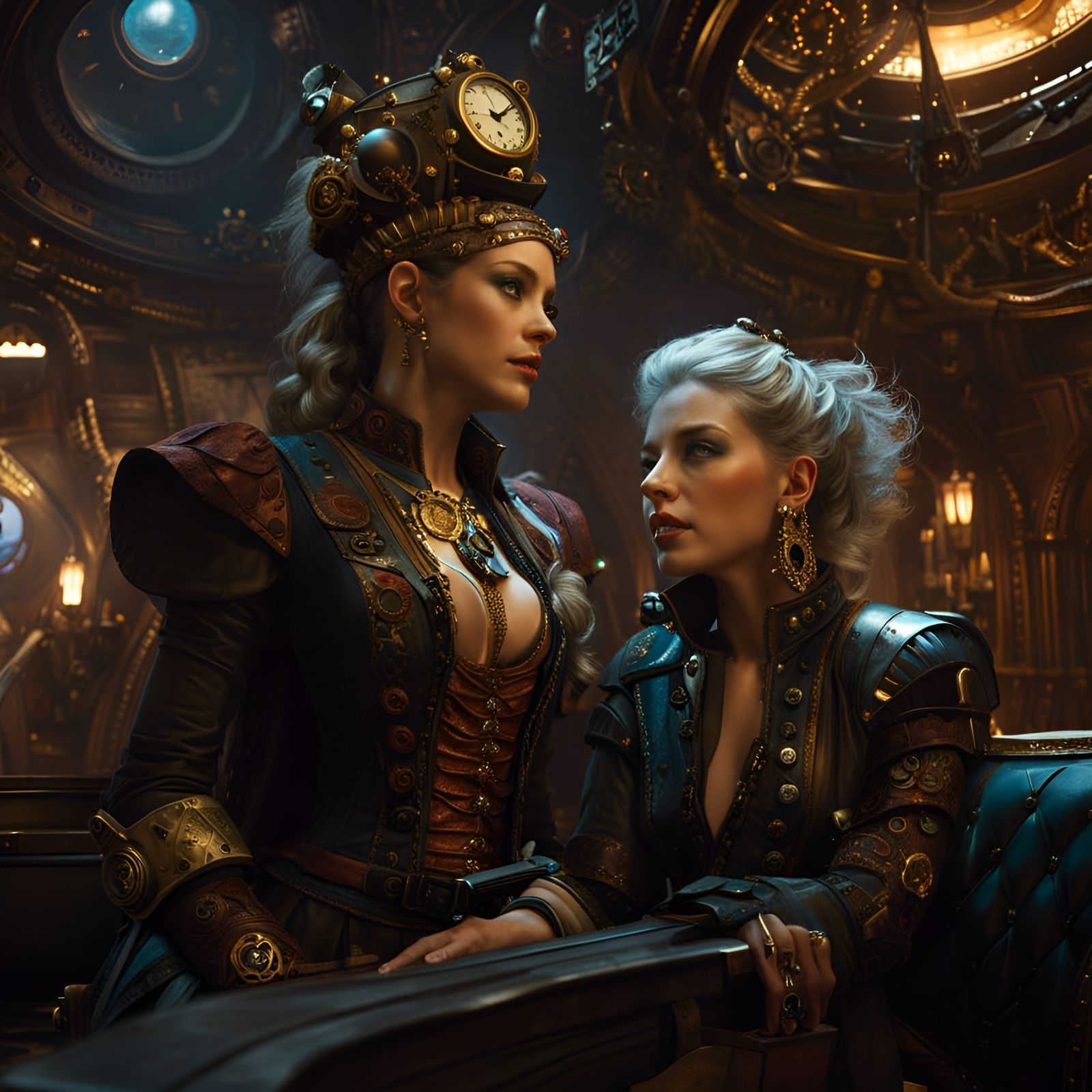 Steampunk Space Pirates Take Alien Spaceship