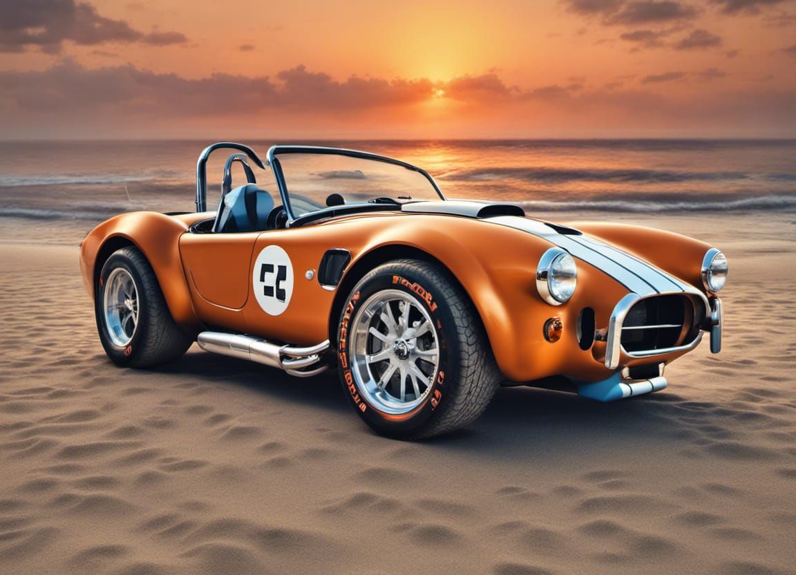 AC Cobra on Beach