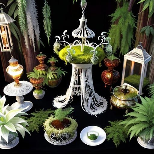 Vibrant Rainforest Scene in Photorealistic Style