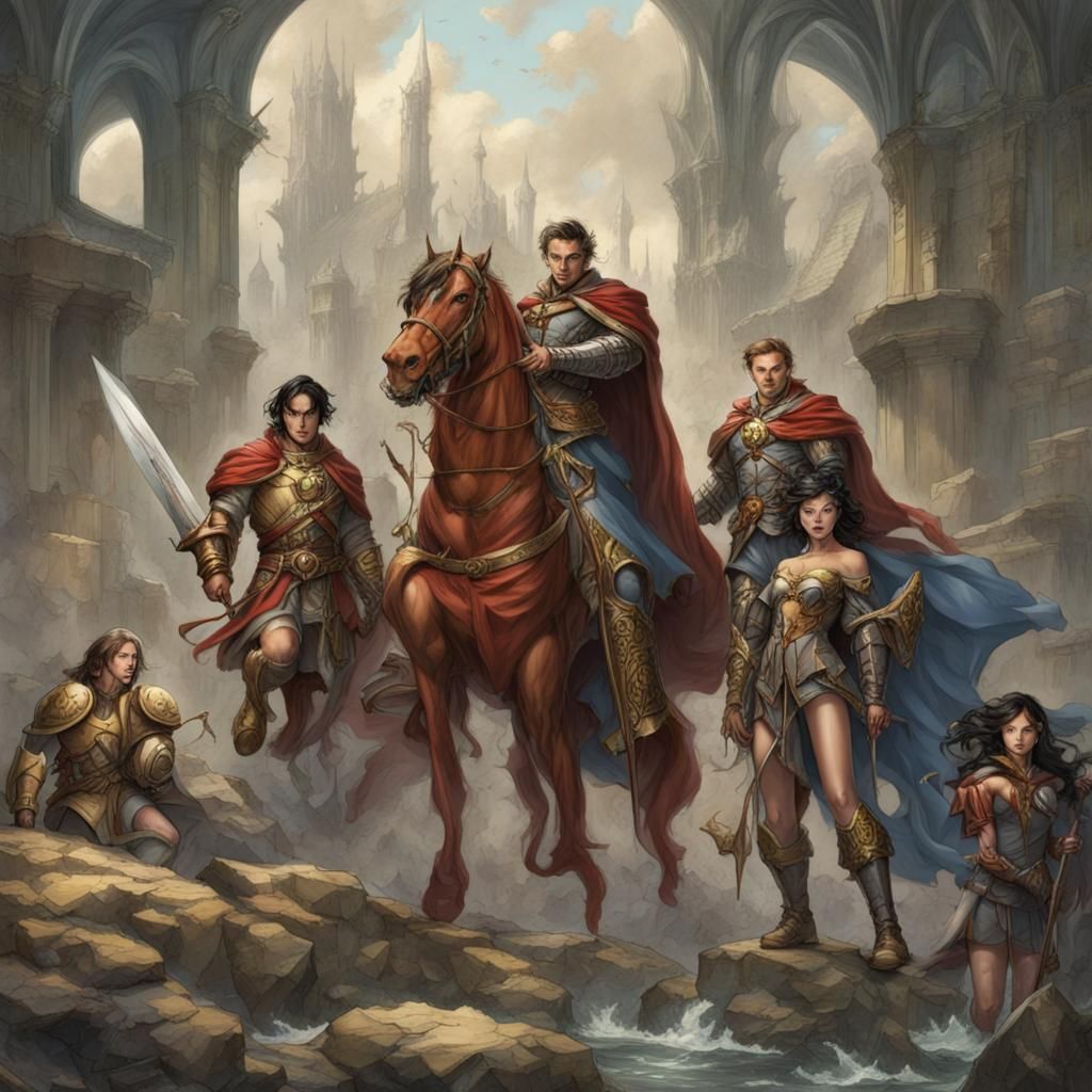 Classic Heroic Fantasy Scene