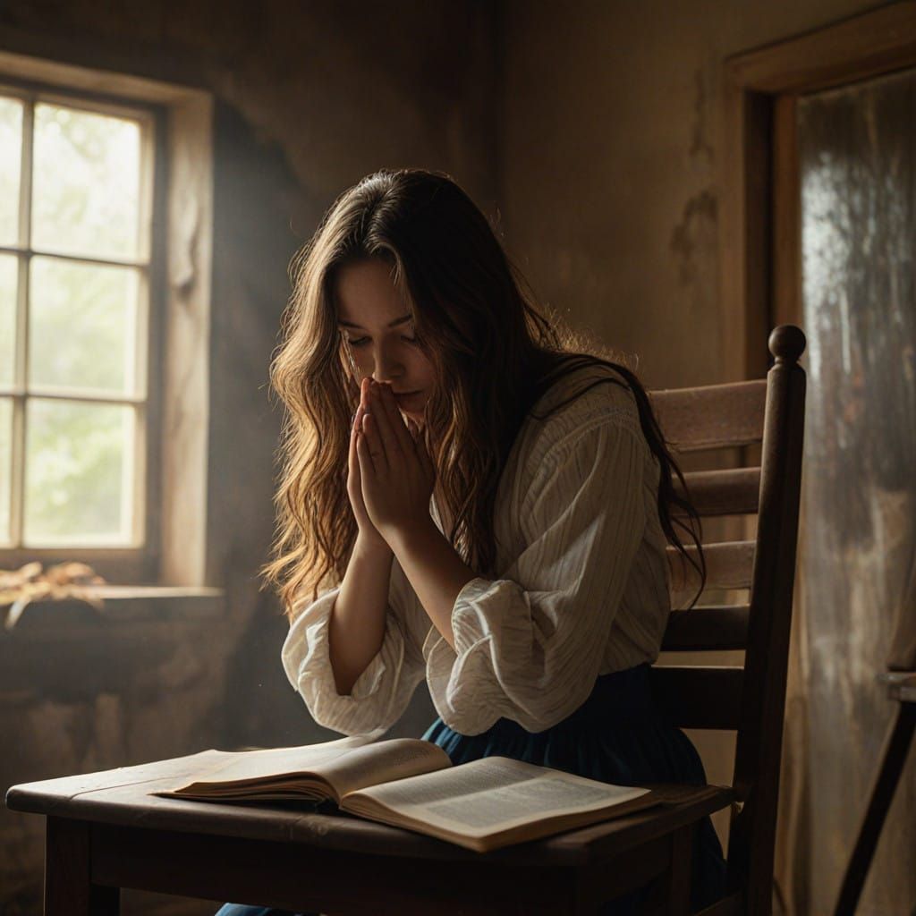 Surrender in a Moment of Intimate Prayer