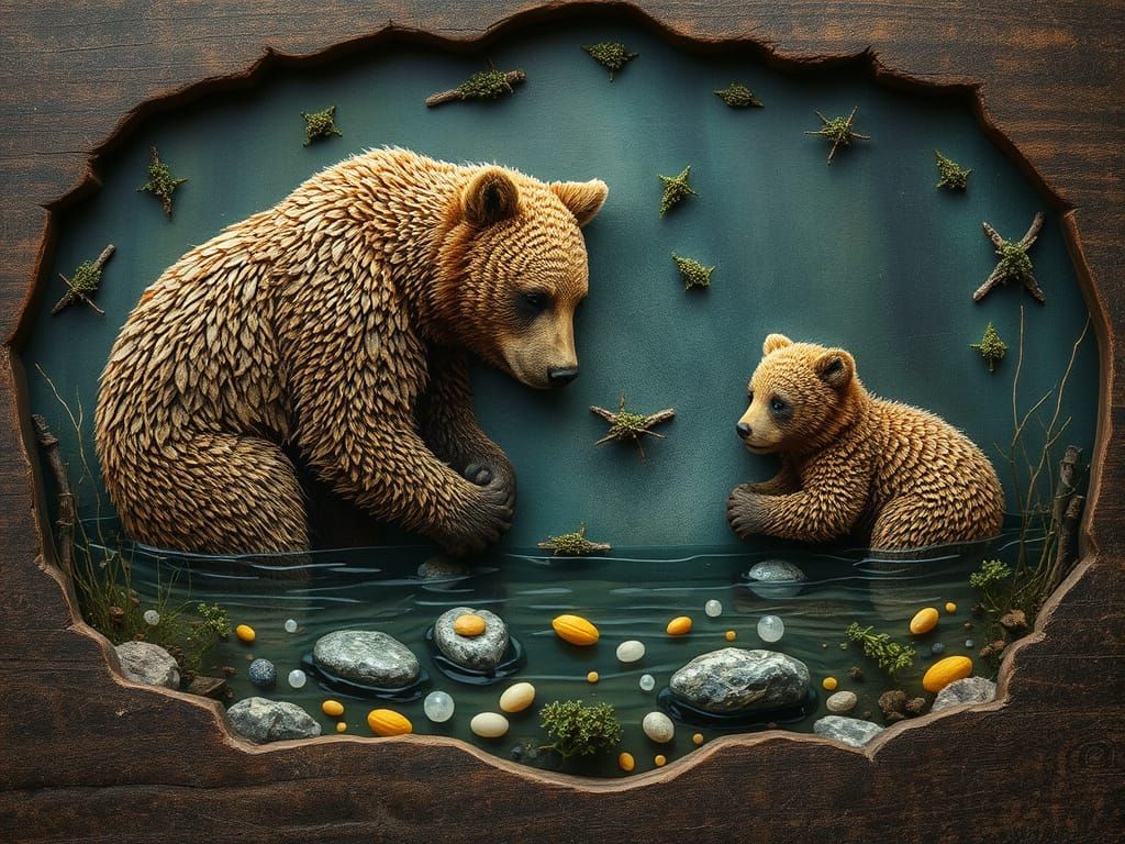 Fishing With Mama Bear