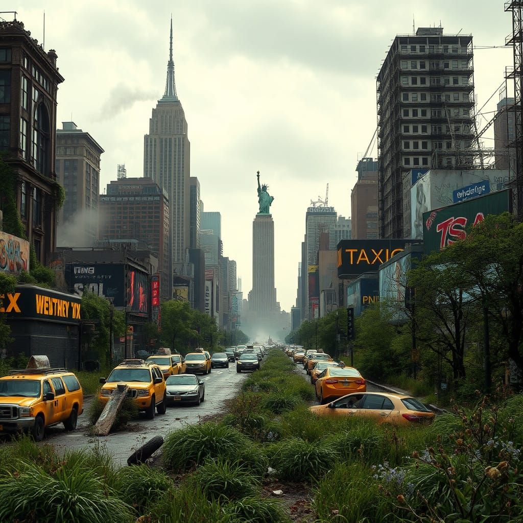 Post-Apocalyptic New York City Reclaims the Ruins in a Haunt...