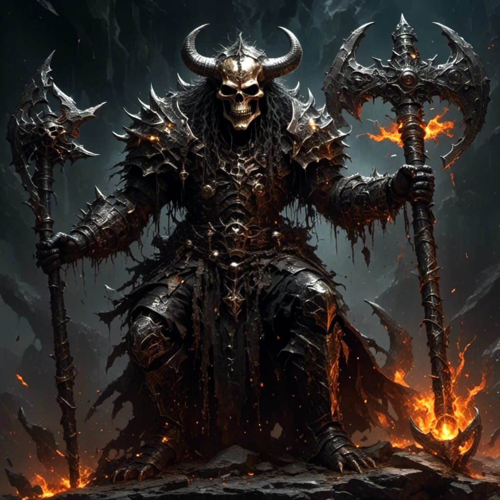 Medieval Weapons Display with Ominous Details