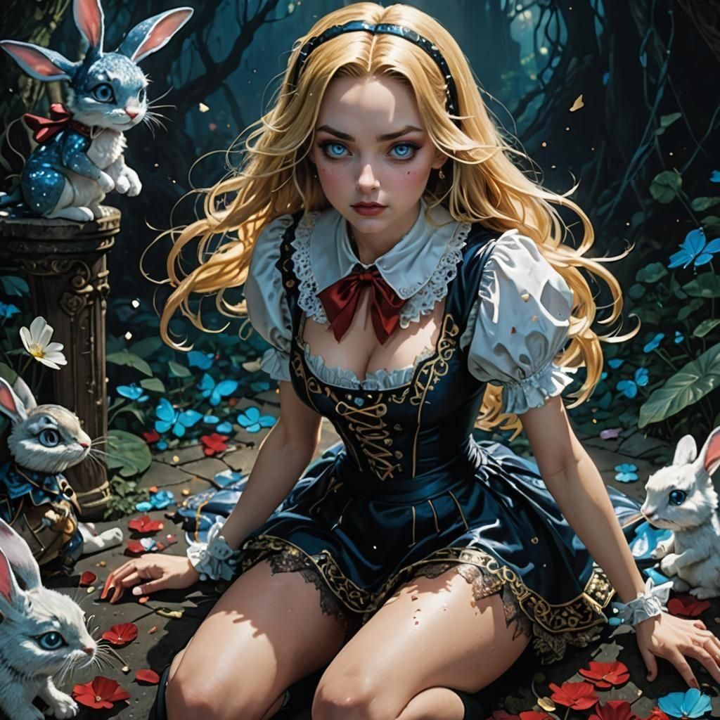 Alice in Wonderland: 90s Dark Sci-Fi Animation