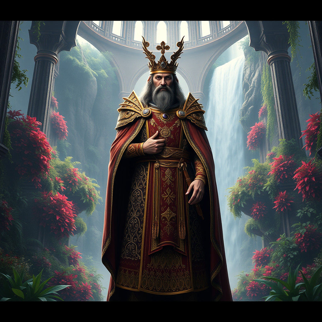 King of Ilvermorny in Fantasy Matte Painting Style