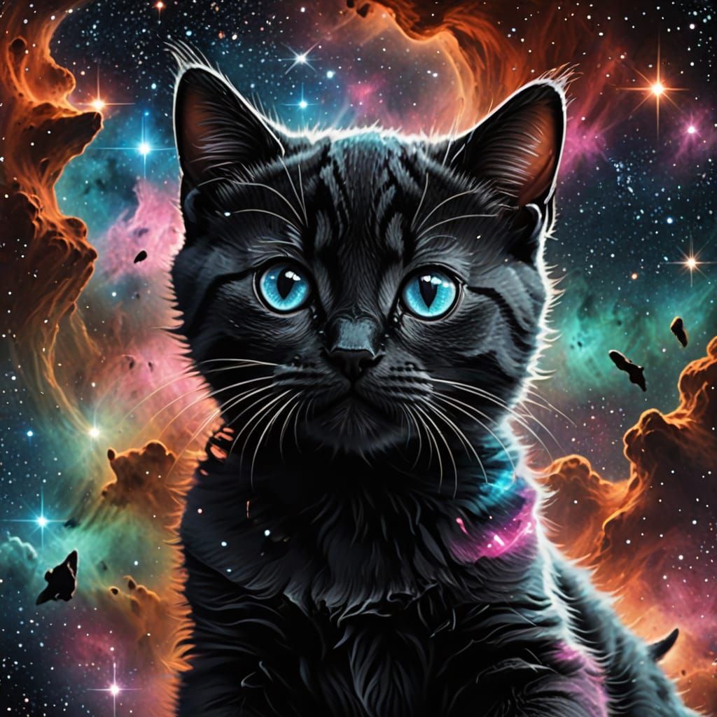 Kitten spaceship nebula
