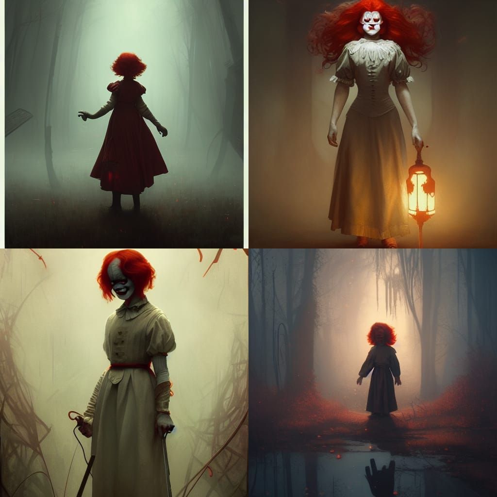 Pennywise: Dark Fantasy Concept Art in 8K