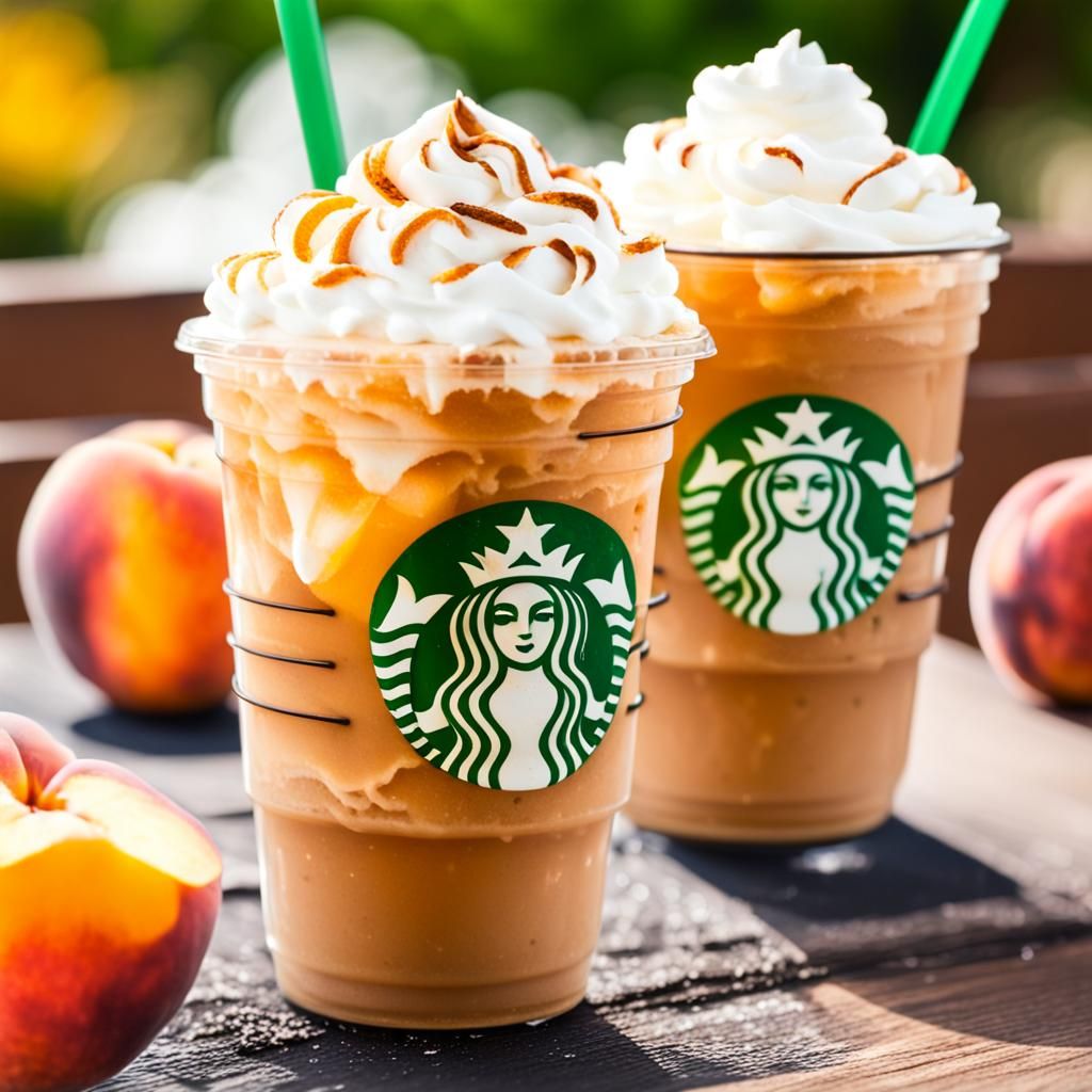 Starbucks Frappuccino with Peaches in Divine Light