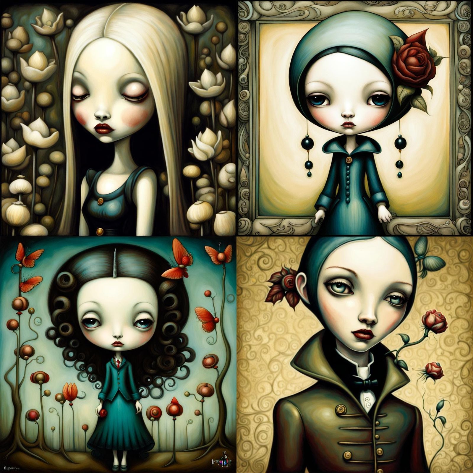 Ethereal Portrait in Surrealist Style