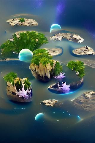 Floating Natural Islands in Space