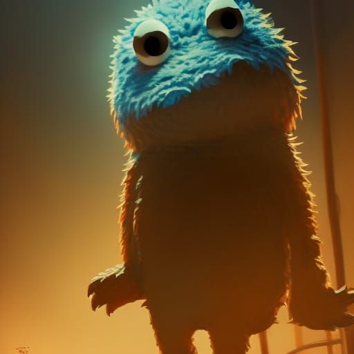 Horror Cookie Monster in Unreal Engine 5