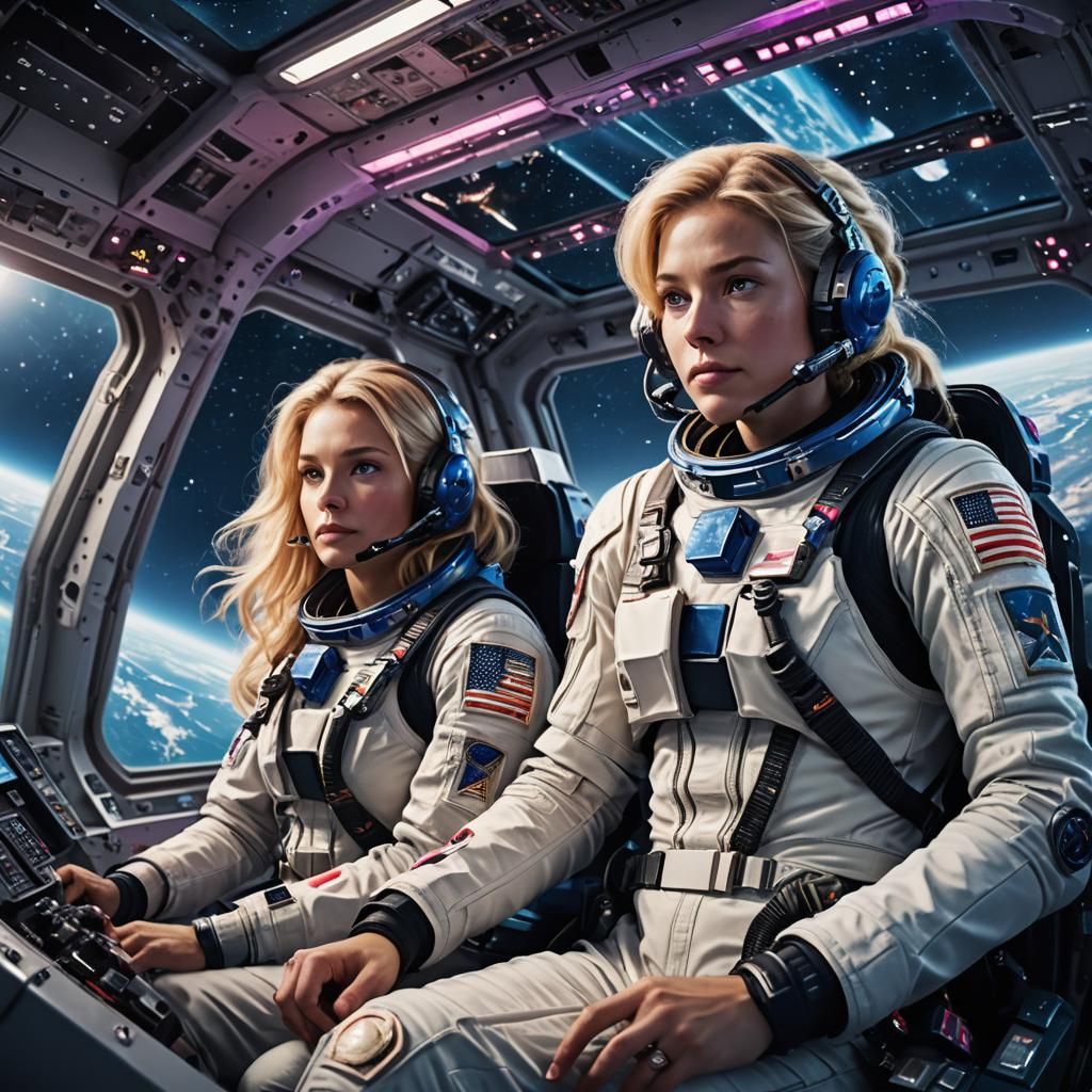 Astronauts Fly Spacecraft with Alien Technology