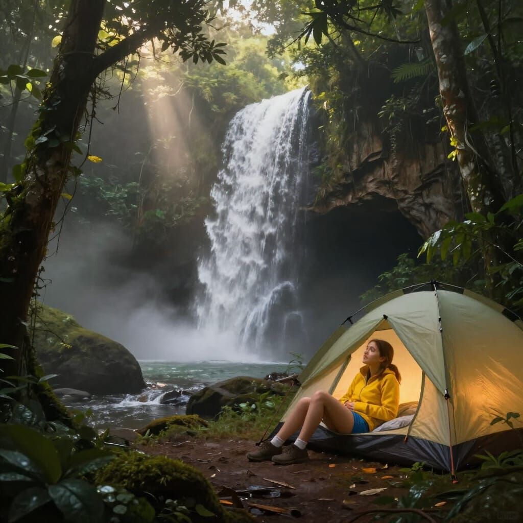 Amazon Girl Discovers Hidden Cave Behind Waterfall