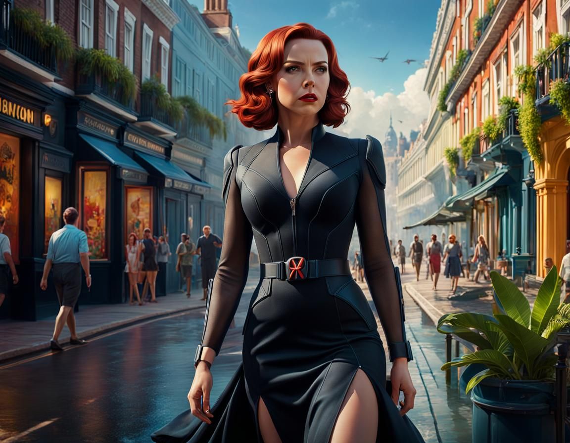 Natasha takes a holiday (Black Widow in London)