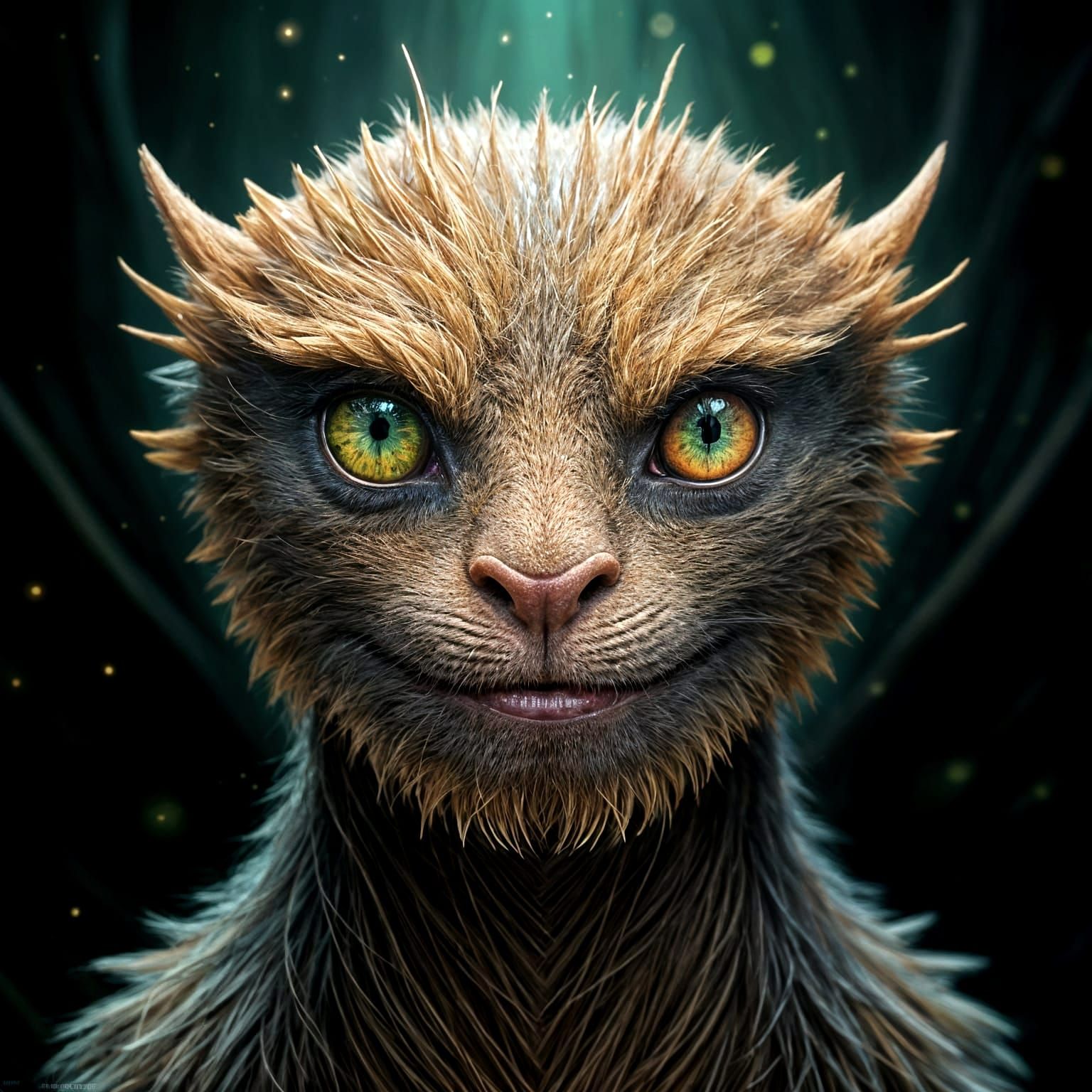 Ethereal Creature in Harmonious Realism