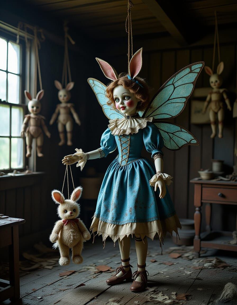 Dark Marionette Fairy in Workshop of Horrors