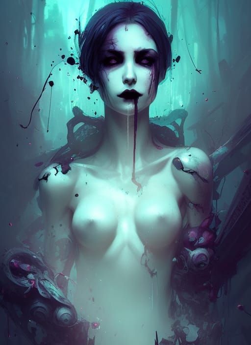 Gothic Necromancer Portrait with Dynamic Lighting