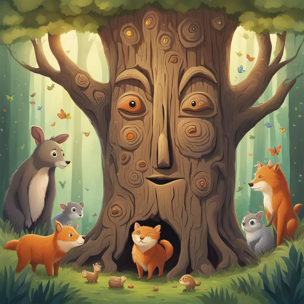 Talking Tree Converses with Forest Animals