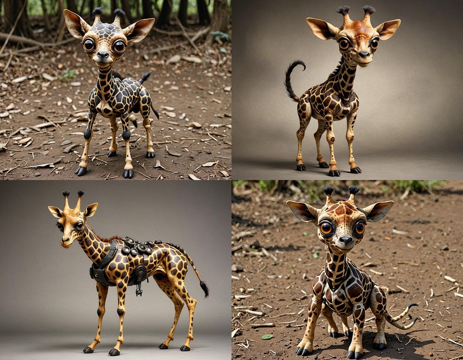 Strange Insect Giraffe Dog with Bulging Eyes