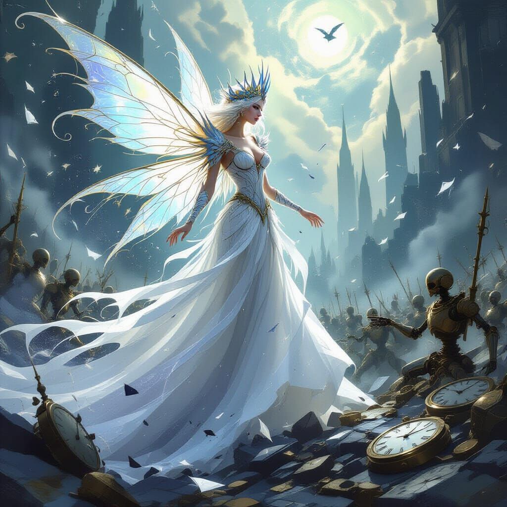 Ethereal Fairy Queen Commands Clockwork Army