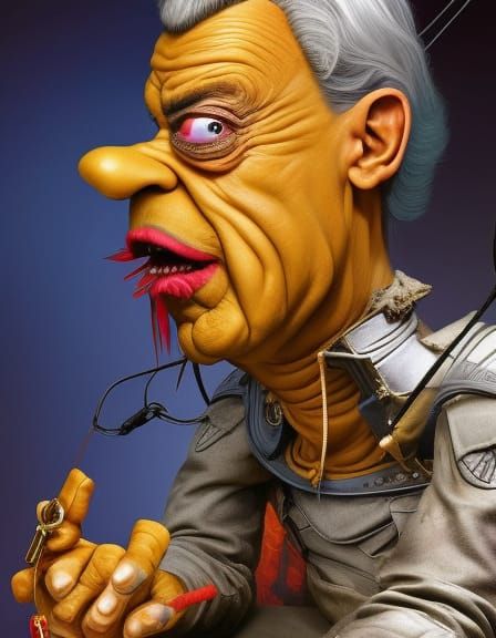 Puppet Master Controlling Priest in Hyper-Realistic Nightmar...