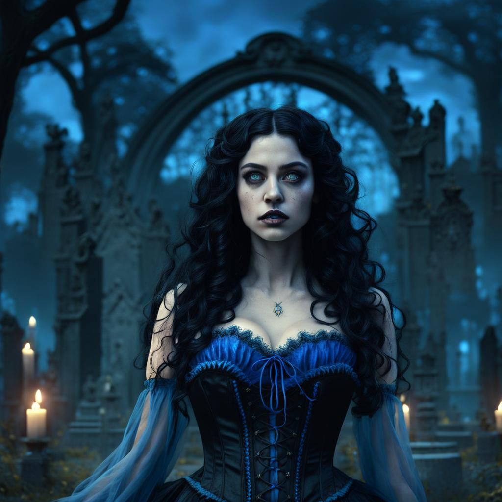 Cajun Bayou Witch Summoning Ghosts at Night