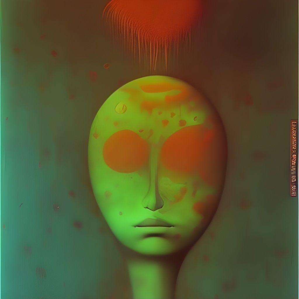 Distorted Figures in Desolate Landscape