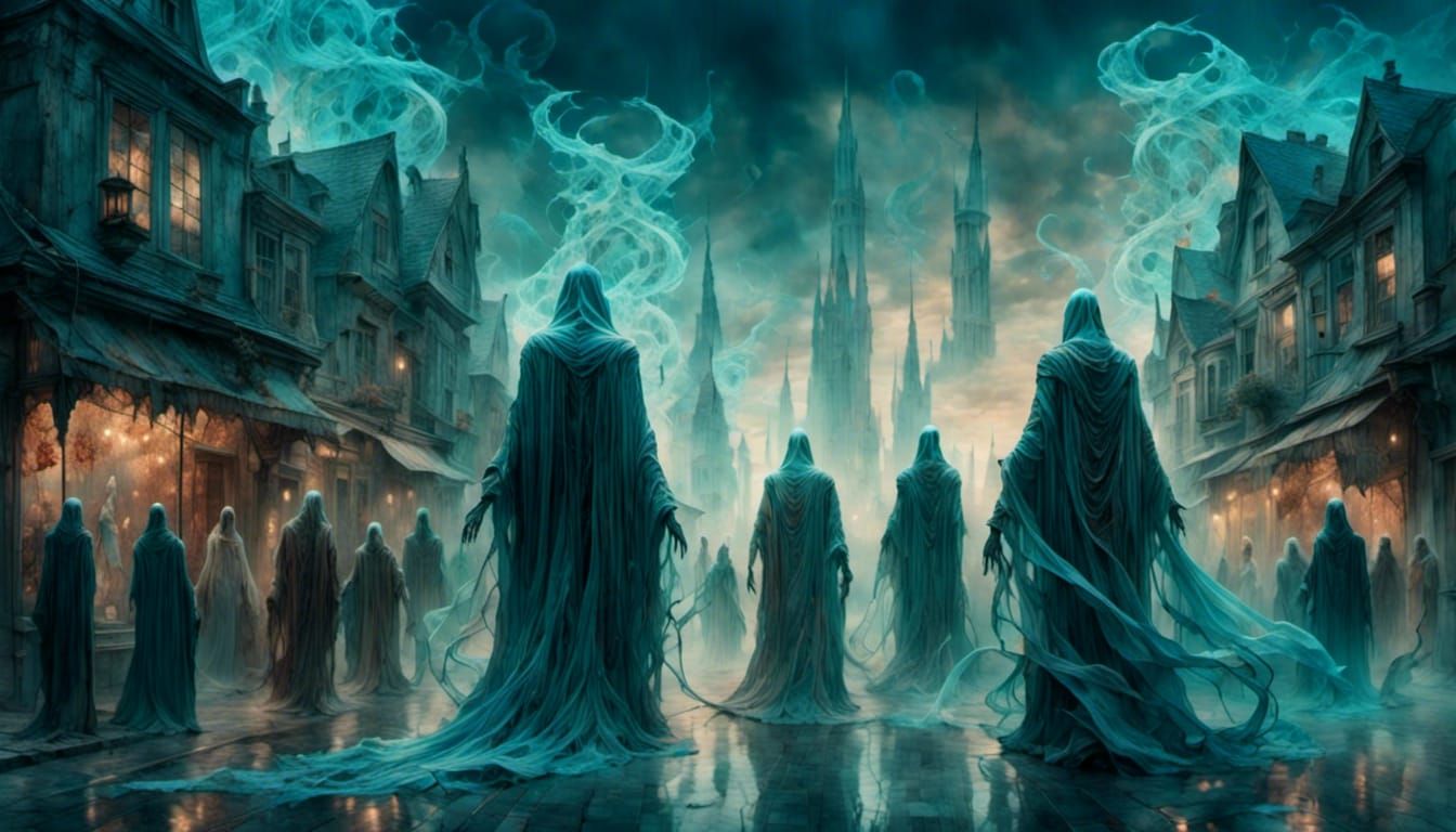 Surreal Tzeentch Scene with Mystical Glow