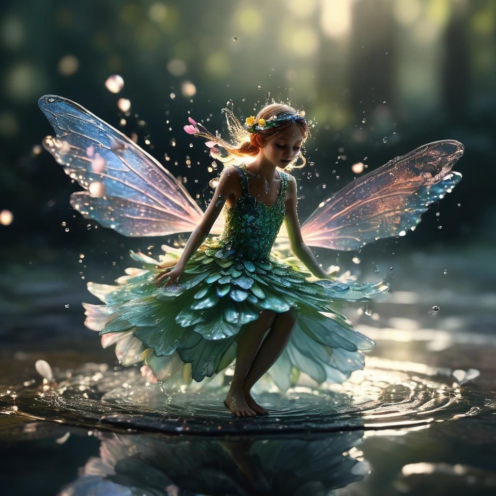 Fairy Rides Frog: Hyper-Realistic Macro Photography