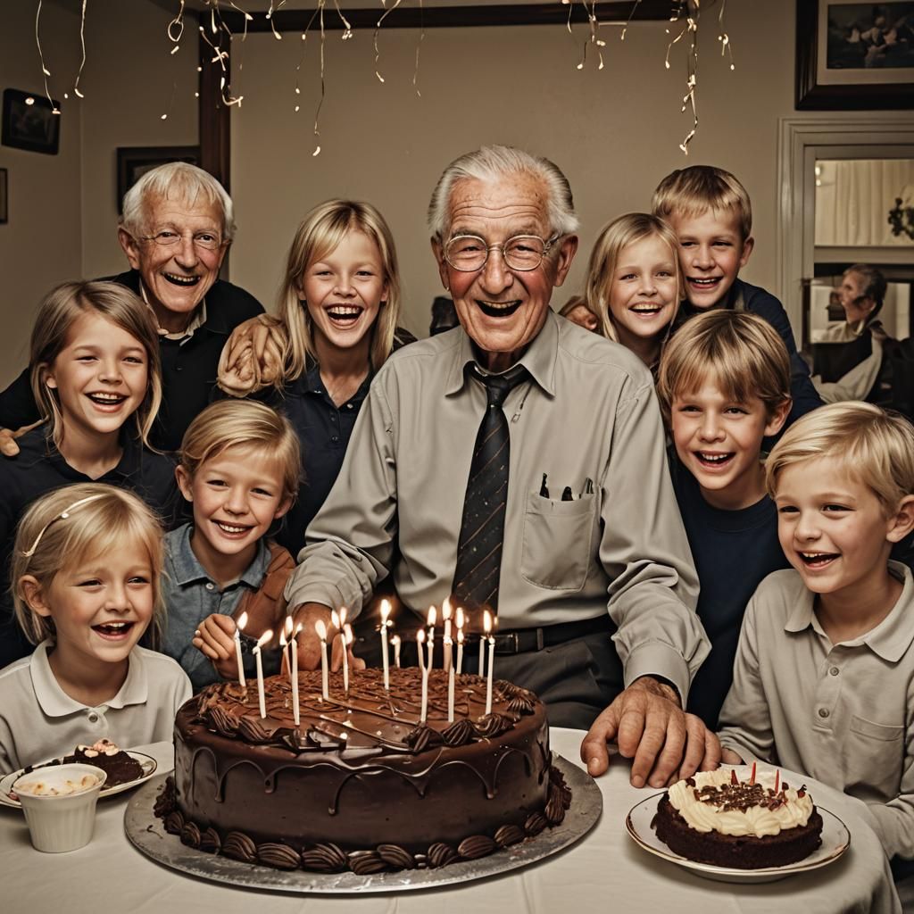 Grandpa's 100th Birthday: A Hyperrealistic Family Celebratio...