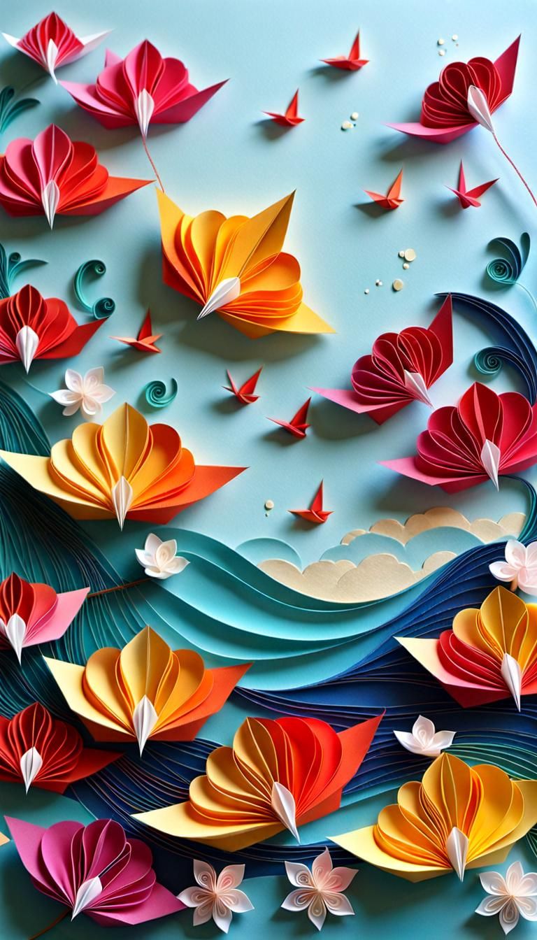 Paper Waves and Colours