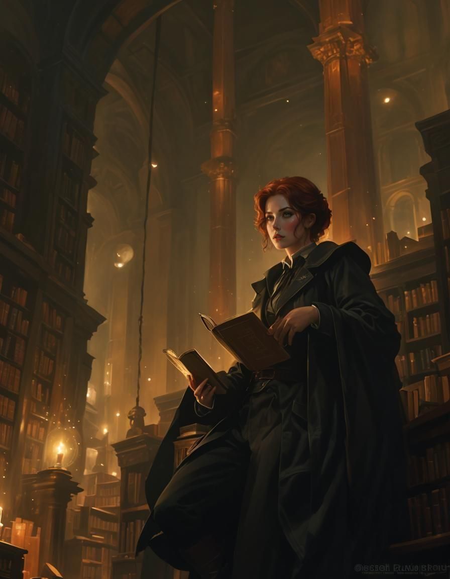 Noir Library Labyrinth of Secrets and Danger