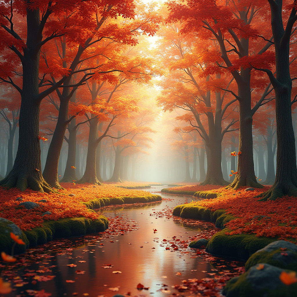 Enchanting Autumn Forest in Unreal Engine 5