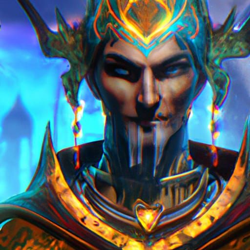 Detailed Portrait of a Shadow King