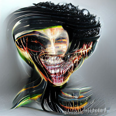 Hyperrealistic Alien-Human Hybrid Portrait in 8K