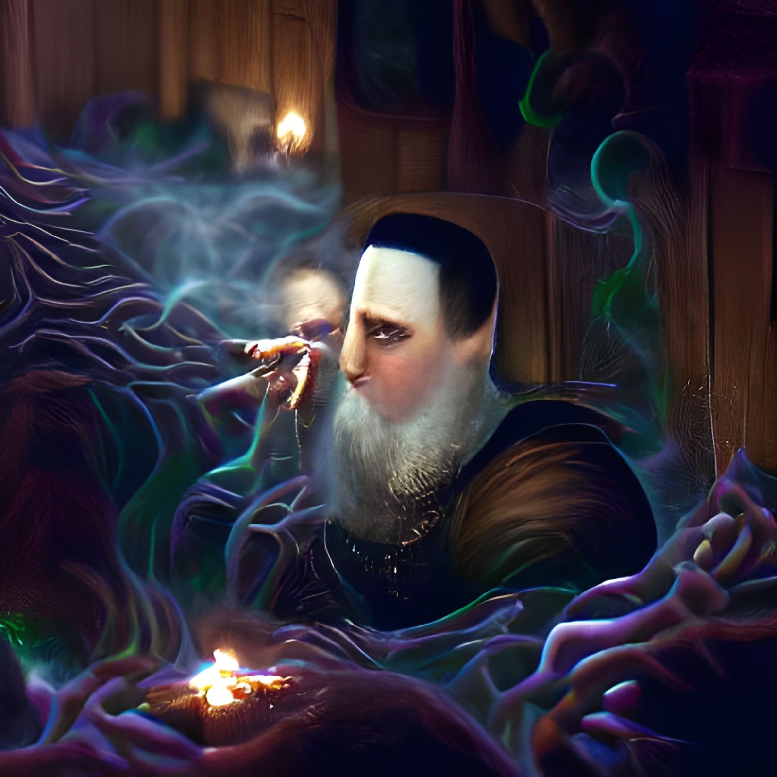 Sinister John Dee Smoking DMT
