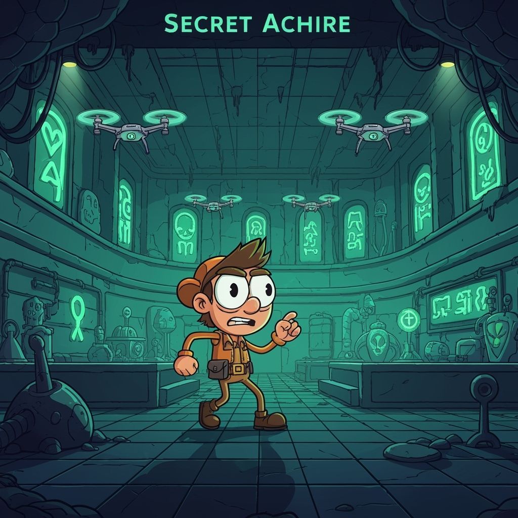 Secret Underground Archive Discovered by Cartoon Explorer