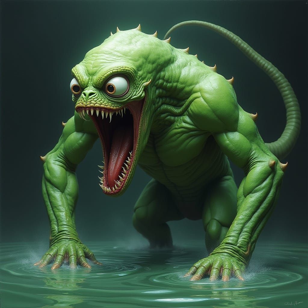 The Syokoy is a mythical aquatic creature from Filipino mythology that looks like a scary version of a merman.