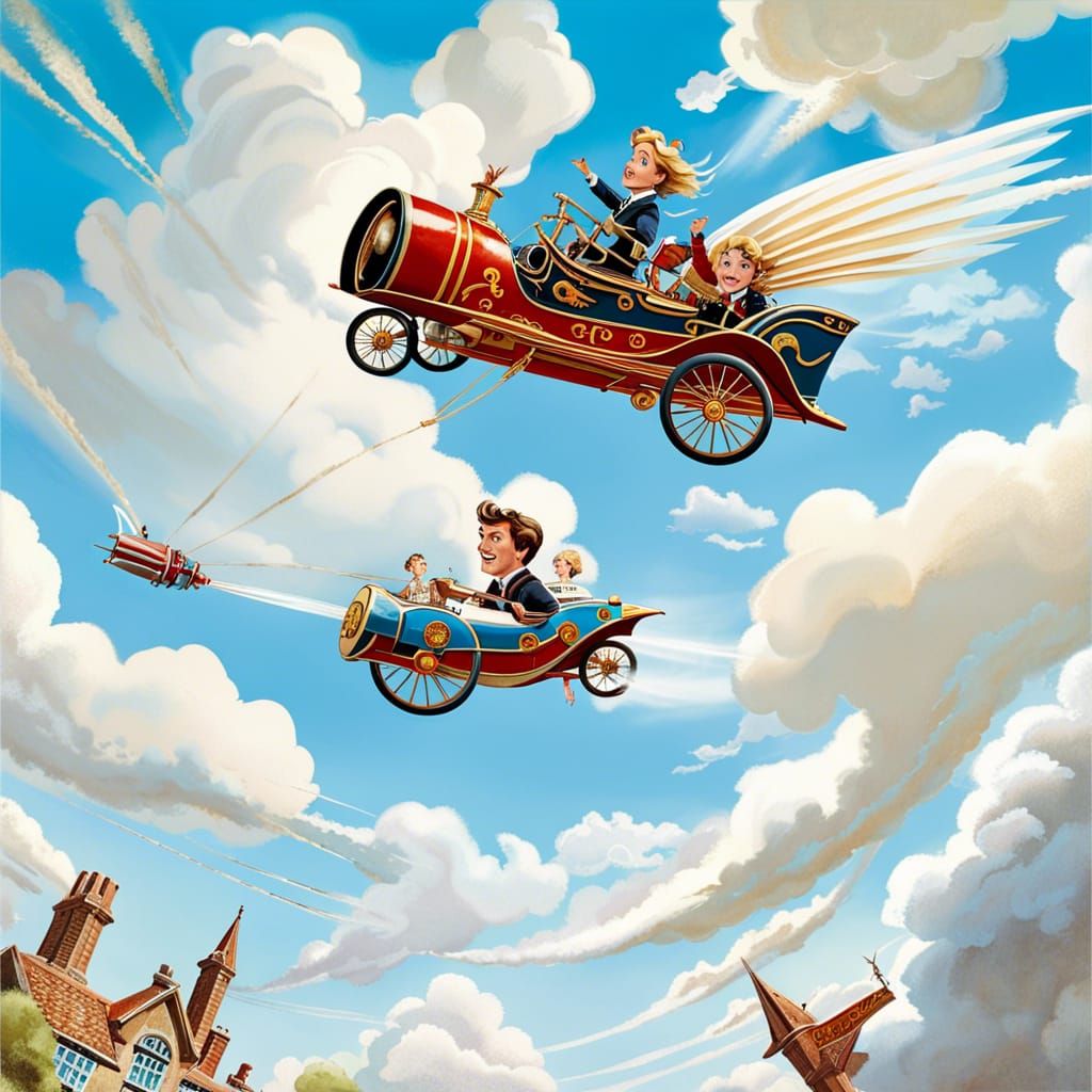Chitty Chitty Bang Bang Movie Poster Art