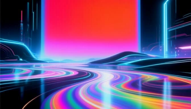 Ethereal Phenomenon with Radiant Light, Color Field Aestheti...