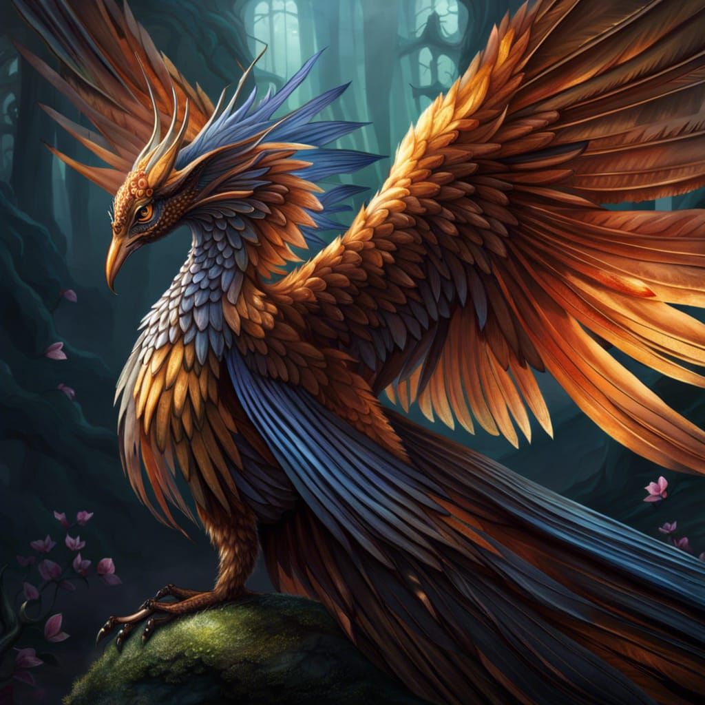 Winged Fantasy Creature Art