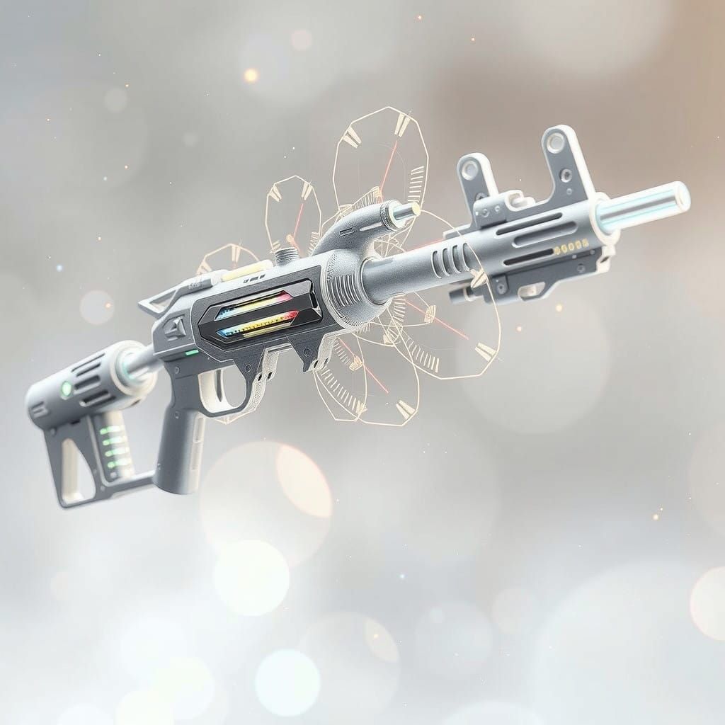 Mini gatling gun is compact yet robust weapon with a sci-fi ...