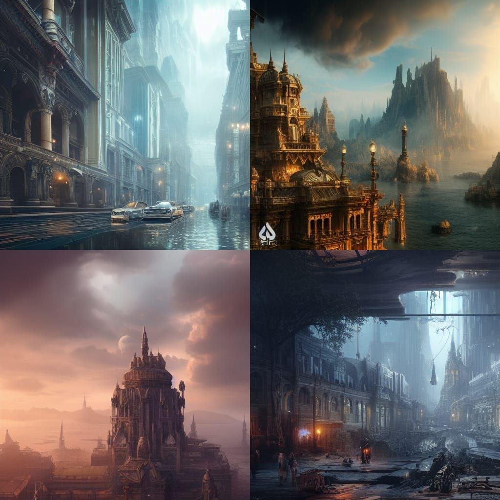 Epic Futuristic Digital Matte Painting