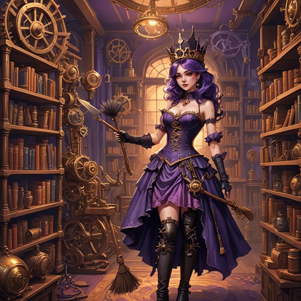 Steampunk Witch Crowned Prom Queen