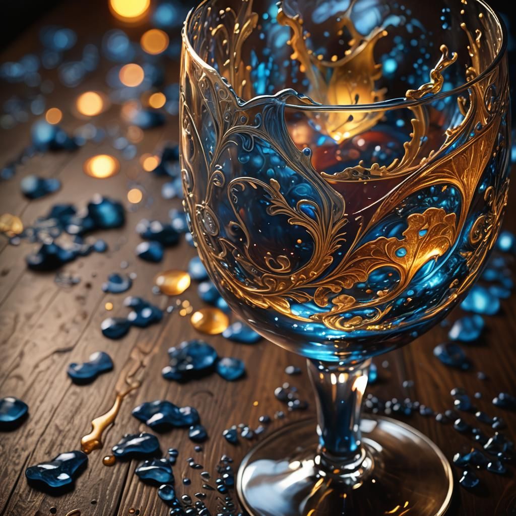 Ethereal Wine Glass: Fantasy Concept Art